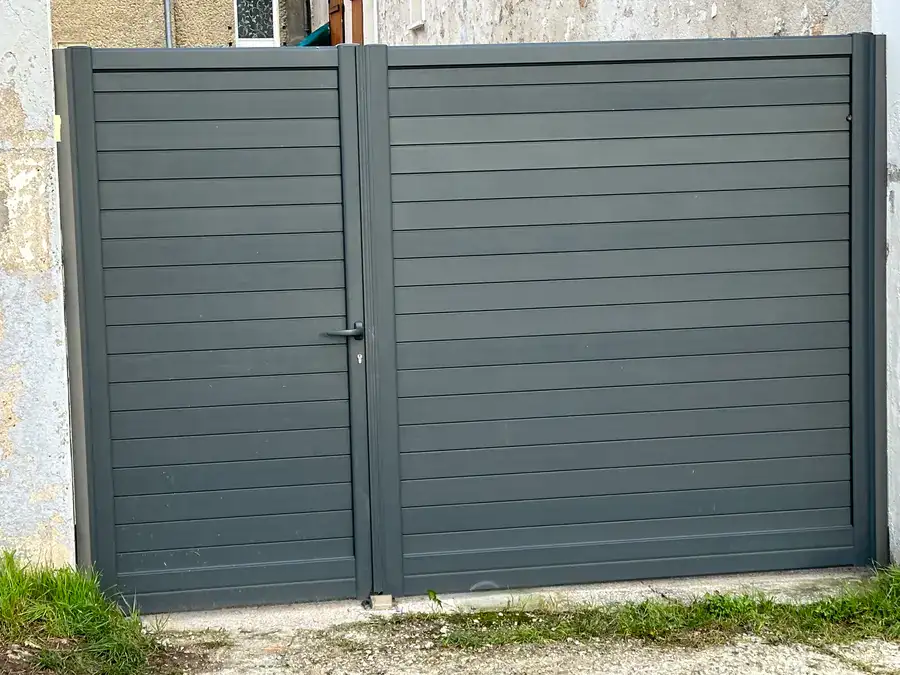 Portail sur mesure, chantier